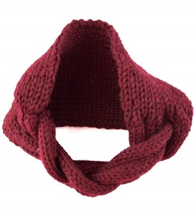 Cold Weather Headbands Women's Warm Crochet Turban Headband Bulky Crochet Twist Headwrap - H - CN18M6DTUOH $27.87