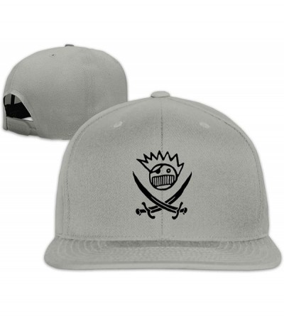 Baseball Caps Ween Pirate Logo Baseball Cap Hip Hop Cap Flatbrim Hats for Men & Women - Gray - CR18TAQ3YAC $10.01