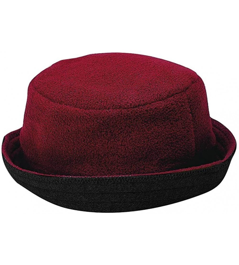 Sun Hats FLEECE REVERSIBLE HAT - Red/Black - CF11DC5O8M3 $8.11