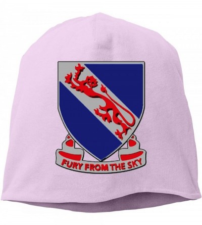 Skullies & Beanies 508th Airborne Infantry Regiment Fury from The Sky Beanie Cap Quick Drying Fashion Cap Dad Hat - Pink - CS...