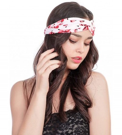 Headbands Fashion Cross Stretchy Elastic Headbands Headscarf Cute Hair Band Accessories for Girls - White - CX194UACG6U $18.17