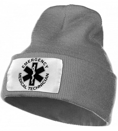 Skullies & Beanies Unisex Knitted Hat Fashion Skull Cap Knitting Hats - American Flag EMS Star of Life EMT Paramedic Medic - ...