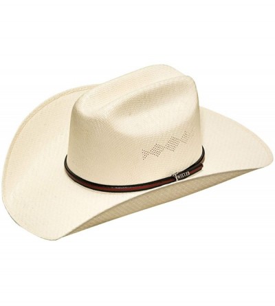 Cowboy Hats 5X Shantung Straw Cowboy Hat - CC11IGAIF77 $76.01