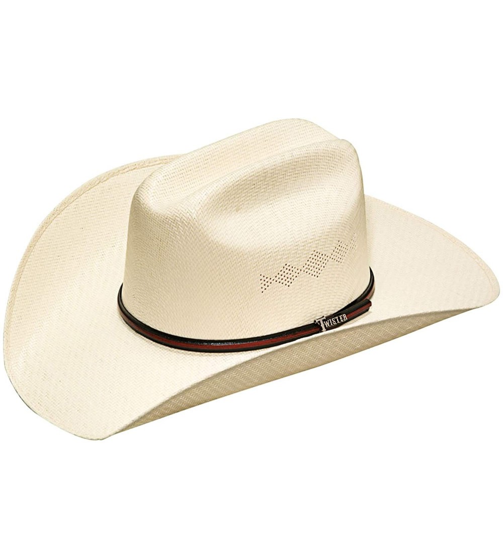 Cowboy Hats 5X Shantung Straw Cowboy Hat - CC11IGAIF77 $34.55
