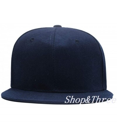 Baseball Caps Custom Embroidered Baseball Cap Personalized Snapback Mesh Hat Trucker Dad Hat - Hiphop Navy - C818HLCYNRD $16.20
