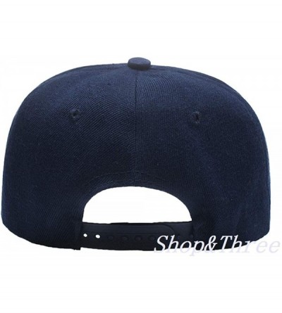 Baseball Caps Custom Embroidered Baseball Cap Personalized Snapback Mesh Hat Trucker Dad Hat - Hiphop Navy - C818HLCYNRD $16.20