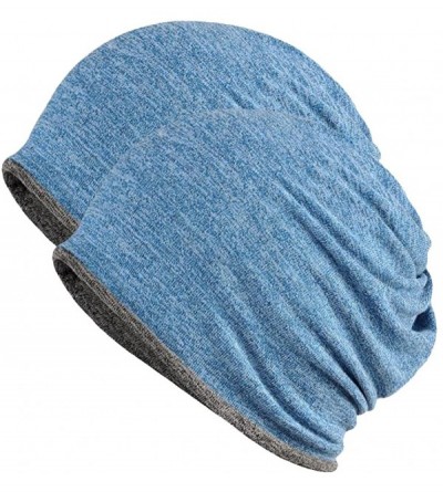 Skullies & Beanies 2 Pack Multifunction Slouchy Beanie for Jogging- Cycling - 3 - C7189HKCEHT $27.81