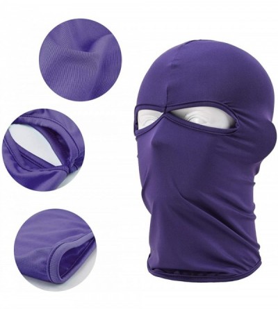 Balaclavas Balaclava Face Mask-Outdoor Cycling Motorcycle Skiing Masks Hat Ski Balaclava Face Mask - Pink+purple+orange - CT1...