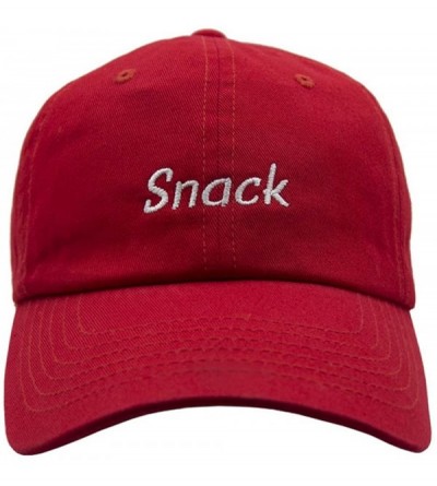 Baseball Caps Snack Dad Hat - Red - CU1896RO58T $44.47