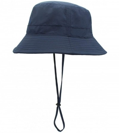 Sun Hats Womens Bucket Sun Hat UPF 50+ Light Weight Sun Protection Caps - Navy Blue - C018Y6A7C3R $14.96