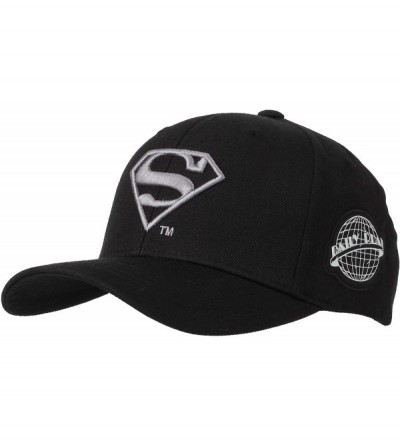 Baseball Caps Superman Shield Embroidery Baseball Cap AC3260 - Blackgrey - C618M0WC59K $23.14