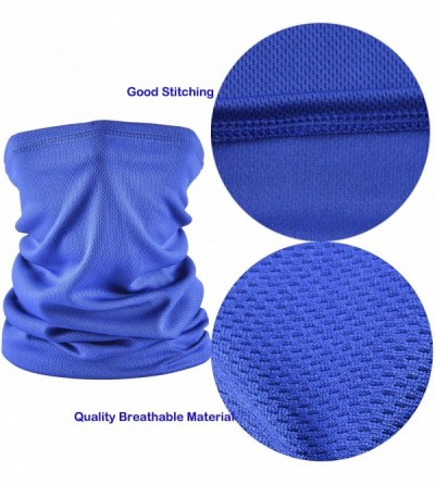 Balaclavas Protection Bandana Headwear Headband Fishing - 2pcs Black+blue - C0198Q9SY5D $11.27