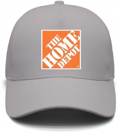 Baseball Caps Mens Womens Adjustable The-Home-Depot-Orange-Symbol-Logo-Custom Running Cap Hat - Grey-20 - CQ18QLEGKW2 $37.68