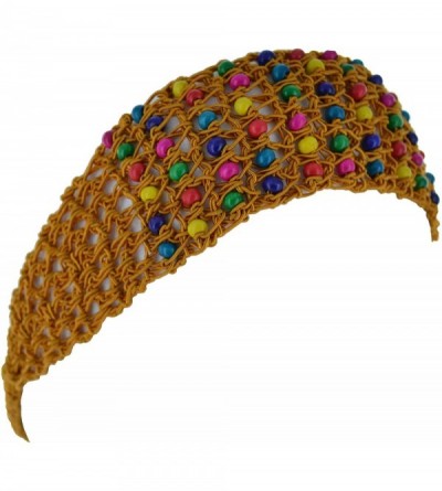 Cold Weather Headbands Beaded Knitted Womens Headband Crochet Knit Headwrap Girl Winter Fashion - C411IZHPE1H $19.40