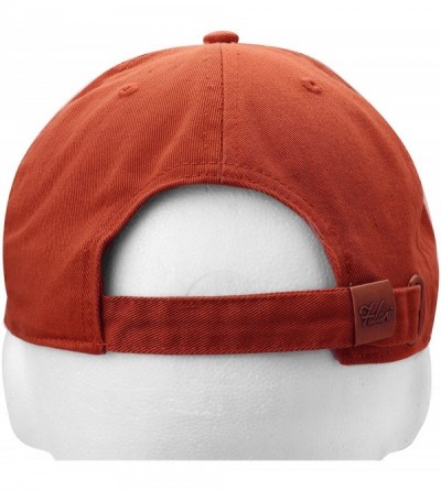 Baseball Caps Classic Baseball Cap Dad Hat 100% Cotton Soft Adjustable Size - Rust Brown - CC11AT3WXA3 $10.48