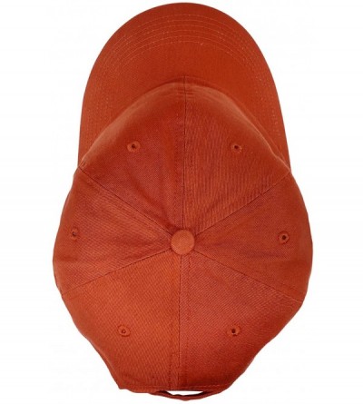 Baseball Caps Classic Baseball Cap Dad Hat 100% Cotton Soft Adjustable Size - Rust Brown - CC11AT3WXA3 $10.48