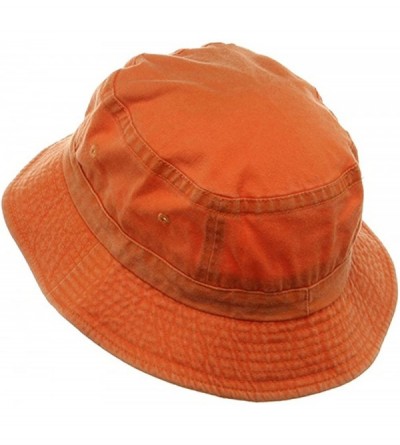 Bucket Hats Pigment Dyed Bucket Hat-Orange - Orange - CE111GHV7PP $19.57
