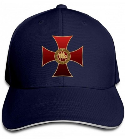 Baseball Caps Templar Knight Logo Unisex Hats Trucker Hats Dad Baseball Hats Driver Cap - Navy - CT18NKQSIL9 $12.44