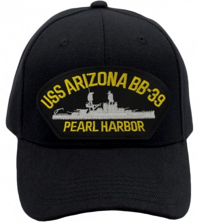 Baseball Caps USS Arizona BB-39 - Pearl Harbor - Hat/Ballcap Adjustable One Size Fits Most - Black - CF18E5NWI3R $26.01