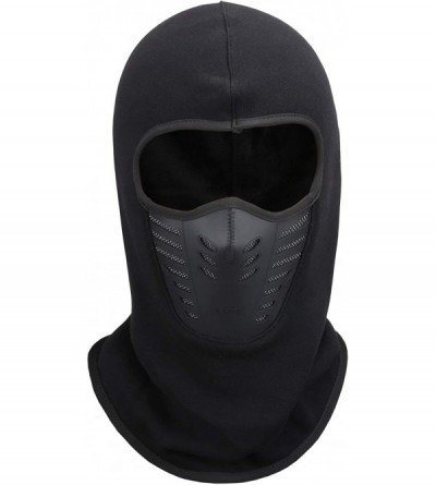 Balaclavas Men's Winter Balaclava Face Mask Cold Weather Windproof Fleece Ski Ninja Mask - Black - CY12LH89OWF $25.73