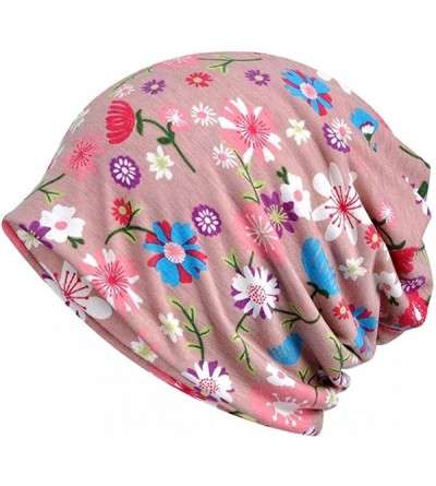 Skullies & Beanies Chemo Cancer Sleep Scarf Hat Cap Cotton Beanie Lace Flower Printed Hair Cover Wrap Turban Headwear - CD196...
