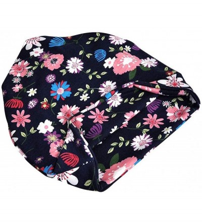 Skullies & Beanies Chemo Cancer Sleep Scarf Hat Cap Cotton Beanie Lace Flower Printed Hair Cover Wrap Turban Headwear - CD196...