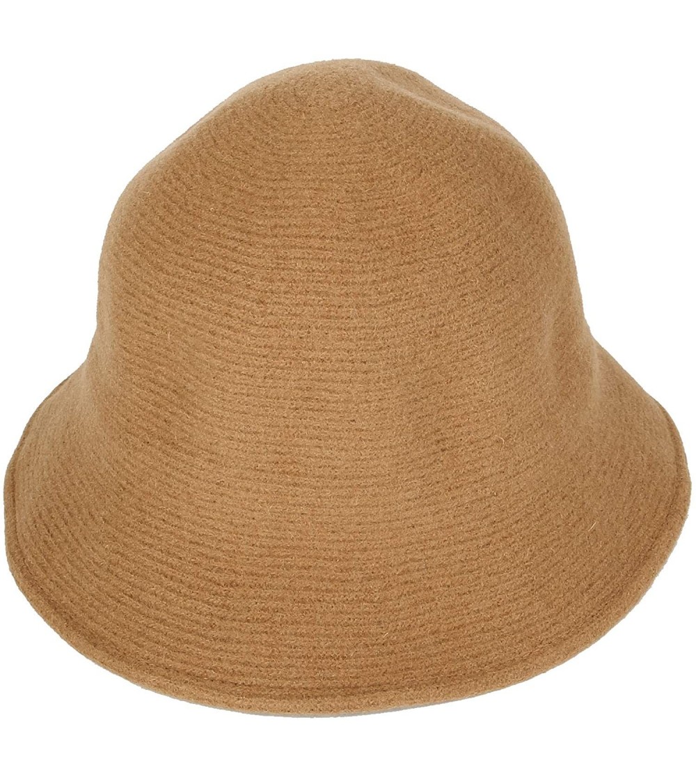 Bucket Hats Wool Winter Floppy Short Brim Womens Bowler Fodora Hat DWB1104 - Brown - C018KHSG2UL $17.71