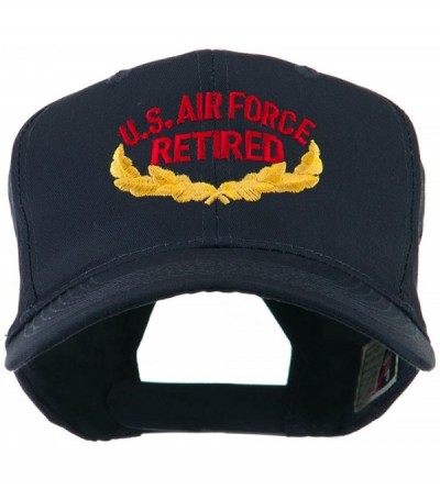 Baseball Caps US Air Force Retired Emblem Embroidered Cap - Navy - CH11I67IUZ3 $25.41