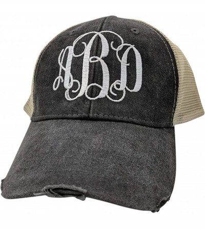 Baseball Caps Women's- Customized- Monogram Embroidered Baseball Cap-Custom Monogrammed - Customized - CG18CTMI5Q6 $29.52