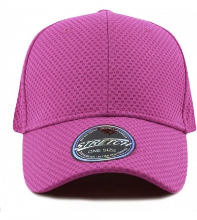 Baseball Caps Women High Bun Ponytail Hat Light Weight Stretch Fit Mesh Quick Dry Structured Cap - Lavender - CD18I6O9OR5 $7.76