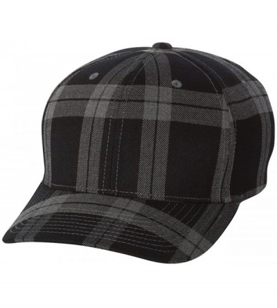 Baseball Caps Tartan Plaid Cap - Black/Grey - CQ11VNXU9GF $18.62