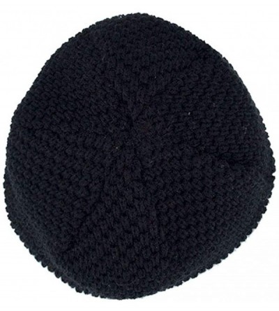 Skullies & Beanies Men Winter Skull Cap Beanie Large Knit Hat with Thick Fleece Lined Daily - P - Wine Red - C718ZGS27YX $11.42