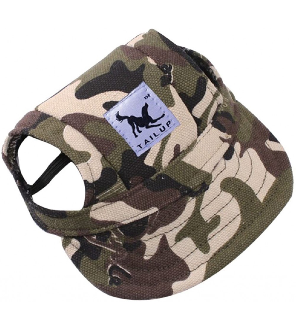 Skullies & Beanies Pet Summer Canvas Cap Dog Baseball Visor Hat Puppy Outdoor Cap (M- G) - CO18443D5IR $7.03