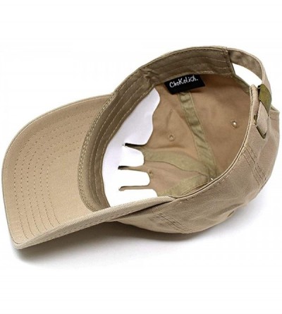 Baseball Caps Baseball Cap Dad Hat for Men and Women Cotton Low Profile Adjustable Polo Curved Brim - Khaki - CM182A6DE8Q $11.49