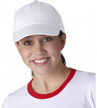Baseball Caps Optimum Pigment Dyed-Cap - White - White - CW114JXRJEL $7.71