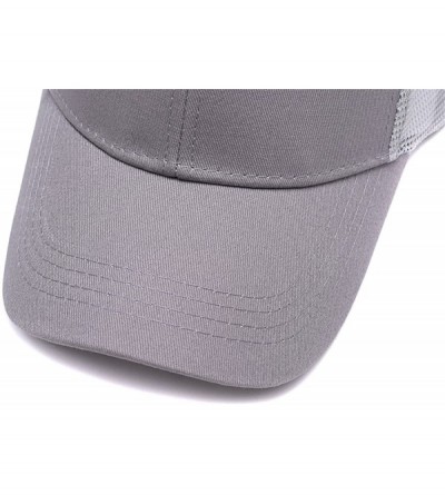Baseball Caps Custom Hats-Fashion Ponytail Hat for Women Men Funny Messy Buns Mesh Trucker Baseball Hats Snapback Visors - Gr...
