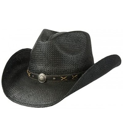 Cowboy Hats Gunsmoke Western Hat - Black - CJ11E03U767 $81.97