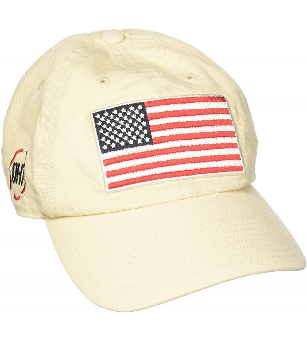 Baseball Caps Operation Hat Trick Mens Clean Up Adjustable Hat with Side Embroidery - Natural - C918K826O8H $23.74