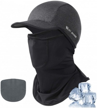 Balaclavas Sun UV Protection Summer Face Mask Breathable Cooling Fishing Neck Gaiter - Gray With Filter - C51992R9Z2T $16.34