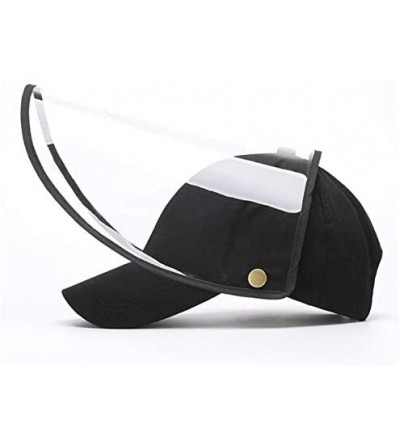 Baseball Caps 3 pcs Pack Baseball Cap with Visor Shield Panel Black - C0198QM8IZ3 $32.32