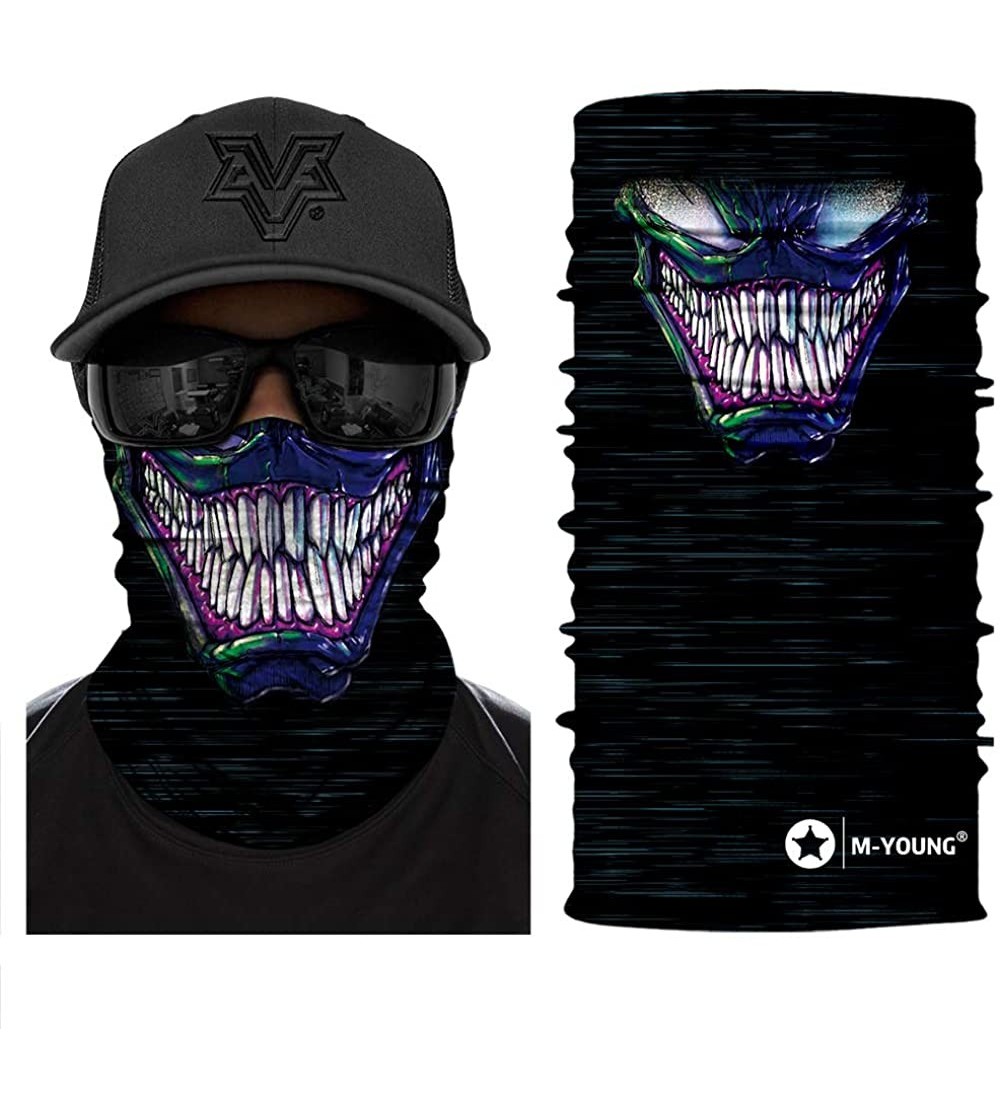Balaclavas Skull Face Mask Bandanas- Neck Gaiter- Headwear- Magic Scarf- Headband for dust Sun Wind - My009 - CM18R0Z6OEA $21.71
