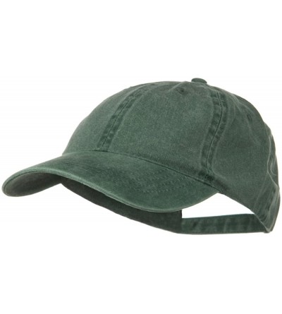 Baseball Caps 6 Panel Low Profile Garment Washed Pigment Dyed Baseball Cap - Dark Green - CD11918IT9N $16.97