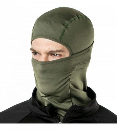 Balaclavas Winter Balaclava Mask Face Cover Thermal Fleece Helmet Liner Unisex - Unique(yzb03) - Army Green - CM194ZZ3Q2C $22.77