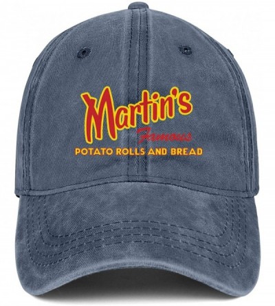 Sun Hats Men's Women's Fitted Adjustable Fits Baseball Cap Martin's-Famous-Potato-Bread-Logo- Snapback Hats Dad Hat - CU18Z60...