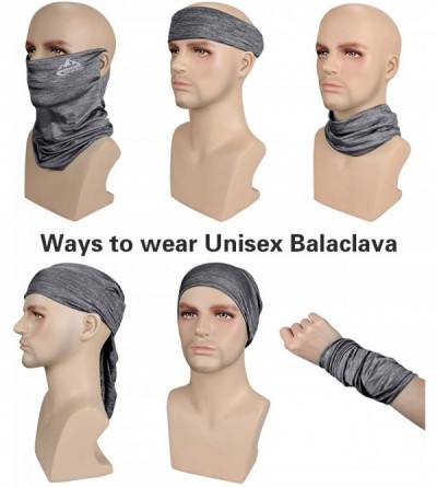Balaclavas Cooling Ear Loops Neck Gaiter Bandana Mask Face Scarf Balaclava for Men & Women - 11-light Grey - C2197NZLLQ0 $13.44