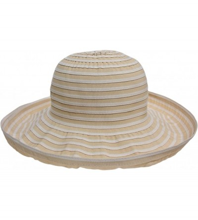 Sun Hats Women's Ribbon Roller Packable UPF50+ Sun Hat (Natural) - C111IDOQ3N5 $75.01