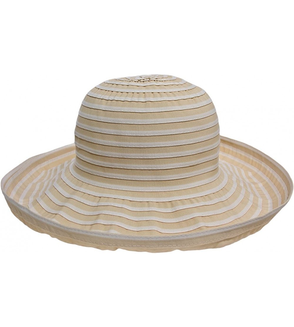 Sun Hats Women's Ribbon Roller Packable UPF50+ Sun Hat (Natural) - C111IDOQ3N5 $42.00