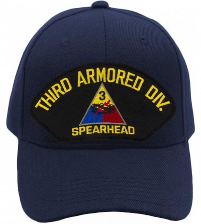 Baseball Caps 3rd Armored Division Spearhead Hat/Ballcap Adjustable One Size Fits Most - Navy Blue - CZ18RQC7MR2 $17.17