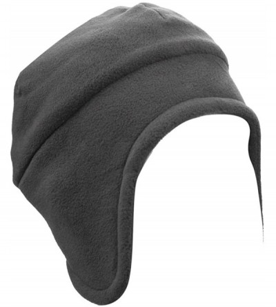 Baseball Caps Mens Winter Thermal Polar Fleece Outdoor Sports Baseball Cap Hats with Ear Flaps - M-gray - C9192HI2DC2 $18.79