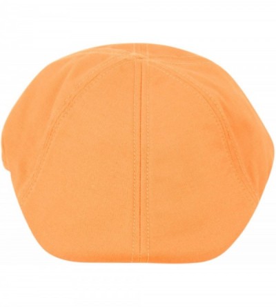 Newsboy Caps Mens 6pannel Duck Bill Curved Ivy Drivers Hat One Size(Elastic Band Closure) - Apricot - CS12HN3UL75 $13.35
